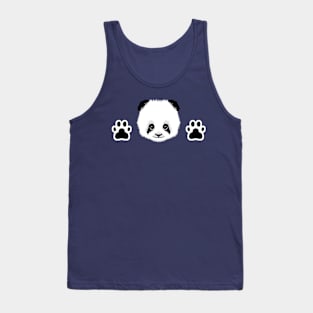 Panda head and foots Tank Top